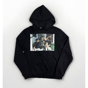 Boyz N The Hood Mens Graphic Print Hoodie All Black Size Medium